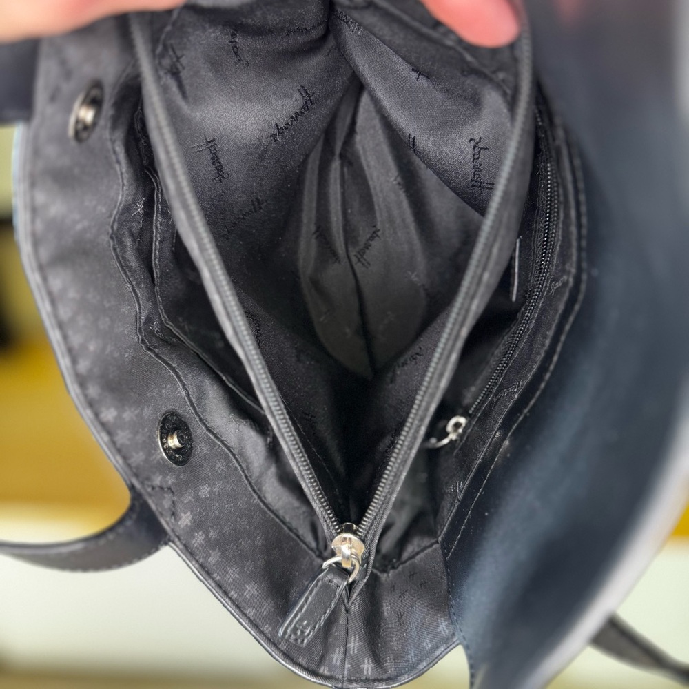 Harrod’s Black Nylon and leather Tote - Picture 9 of 15